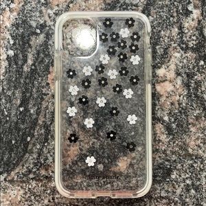 Kate spade iPhone 11 case. Scattered flowers.